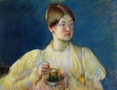 Retrato impresionista americano por Cassatt.